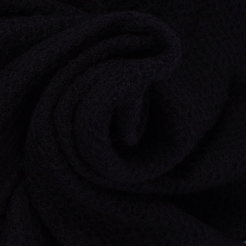PYA Textured Black Merino Wool Quarter Zip - Wool, Merino, Regular Fit - Alternate View