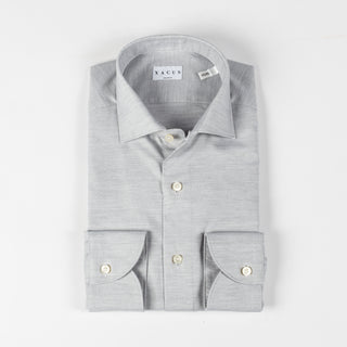 Xacus Pale Grey Tailored Fit Dress Shirt 1