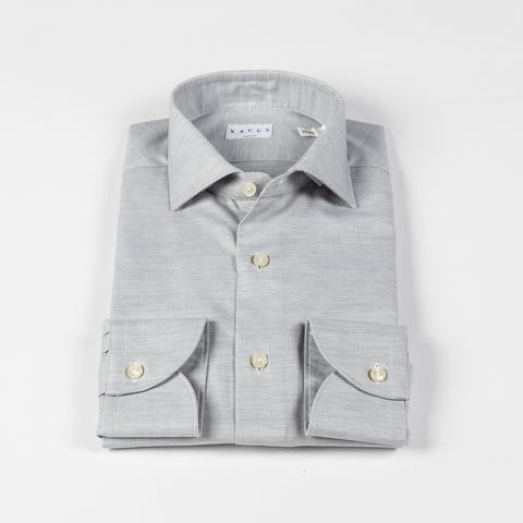 Xacus Pale Grey Tailored Fit Dress Shirt 4
