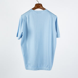 Gran Sasso Sky Blue Organic Cotton Vintage Knit T-shirt 4