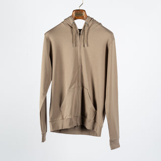 Anonym Apparel Tan Kim Stretch Zip Up Hoodie 1