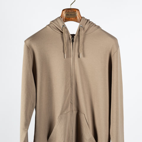 Anonym Apparel Tan Kim Stretch Zip Up Hoodie 6