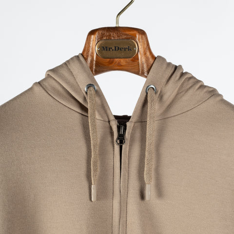 Anonym Apparel Tan Kim Stretch Zip Up Hoodie 7