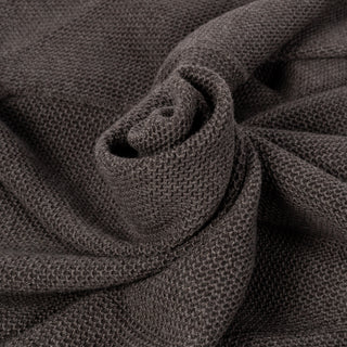 Gran Sasso Brown Chainlink Stitch Full Zip Cardigan - Wool, Denim, Italian, Knit, Made In Italy - Alternate View