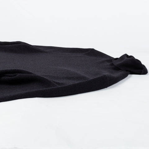 Gran Sasso Navy Micro Ribbed Turtle neck Sweater - Wool, Knit, Made In Italy - View 8