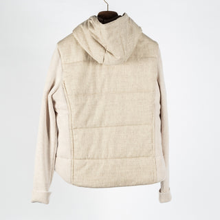 Gran Sasso Beige Super Geelong Wool & Flannel Jacket - Tan, Wool, Flannel, Italian - View 5