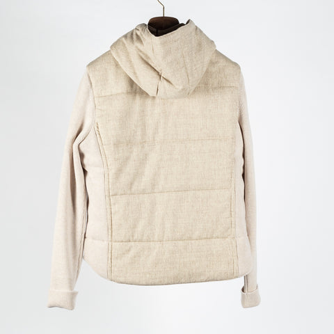 Gran Sasso Beige Super Geelong Wool & Flannel Jacket - Tan, Wool, Flannel, Italian - View 5