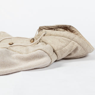 Gran Sasso Beige Super Geelong Wool & Flannel Jacket - Tan, Wool, Flannel, Italian - View 8