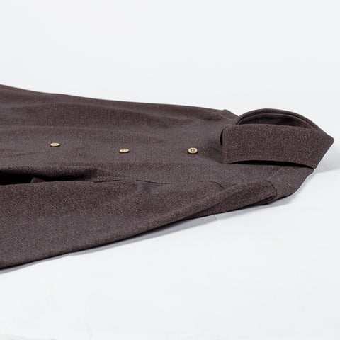 Blue Industry Brown Herringbone Stretch Dress Shirt - Nylon, Stretch, Slim Fit - View 8
