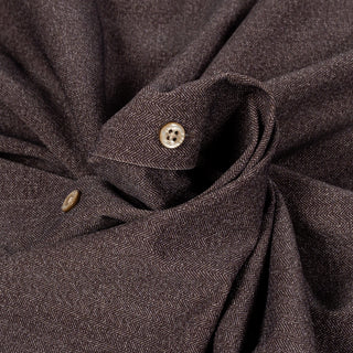 Blue Industry Brown Herringbone Stretch Dress Shirt - Nylon, Stretch, Slim Fit - Alternate View