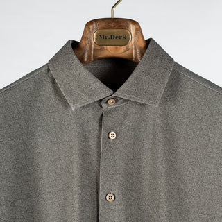 Blue Industry Green Herringbone Stretch Dress Shirt - Nylon, Stretch, Slim Fit - View 7