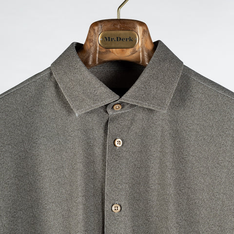 Blue Industry Green Herringbone Stretch Dress Shirt - Nylon, Stretch, Slim Fit - View 7