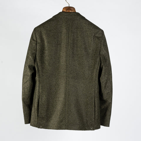 Barbour Olive Armstrong Blazer - Wool, Cotton, Jersey, Tapered, Made In Portugal - View 5