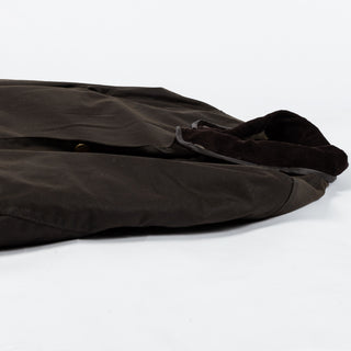 Barbour Olive Prestbury Waxed Jacket - Tan, Cotton, British - View 8