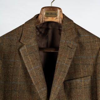 Barbour Brown Sullivan Check Blazer - Wool, Viscose, British, Made In England - View 7
