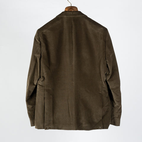 Barbour Olive Wallington Cord Blazer - Tan, Cotton, Corduroy, Viscose, Tailored Fit, Made In England - View 5