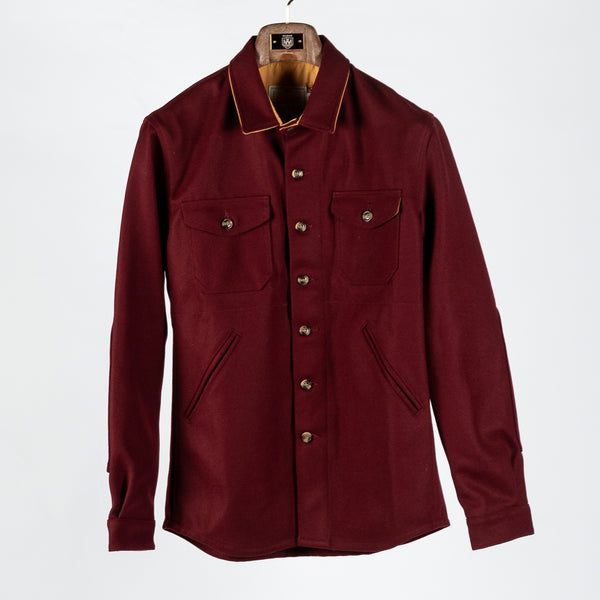 Burgundy Crissman Overshirt