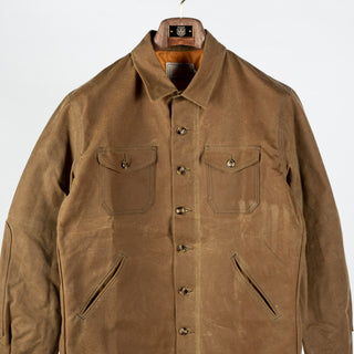 Dehen 1920 Tan Waxed Canvas Crissman Overshirt - Cotton, Canvas - View 6