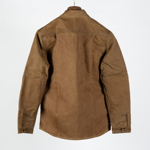 Dehen 1920 Tan Waxed Canvas Crissman Overshirt - Cotton, Canvas - View 5