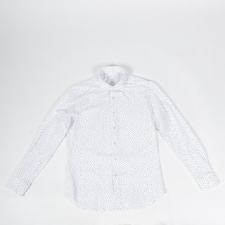 Xacus White Print Active Dress Shirt 6