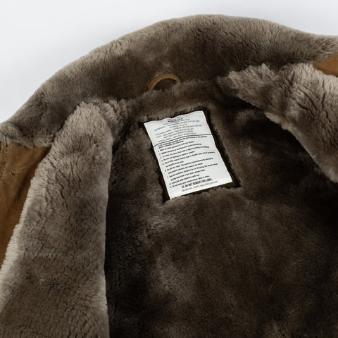 Dehen 1920 Tan Waxed N-1 Deck Jacket w/ Mouton Collar 7