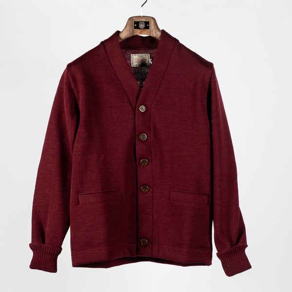 Classic Burgundy Cardigan