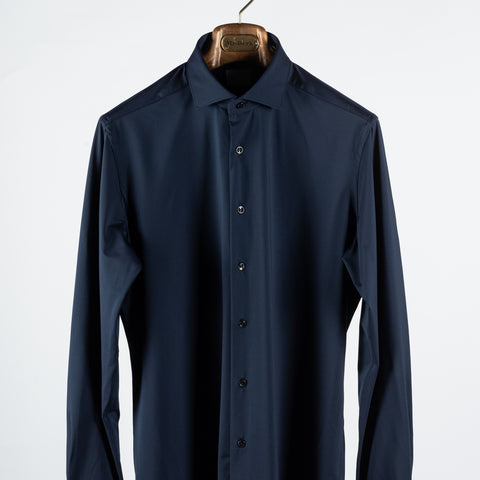 Xacus Navy Stretch Active Dress Shirt 7