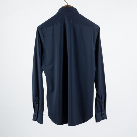 Navy Stretch Active Dress Shirt — Mr. Derk
