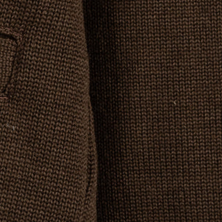 Dehen 1920 Brown Shawl Sweater Coat - Black, Wool, Jersey, Knit - Alternate View