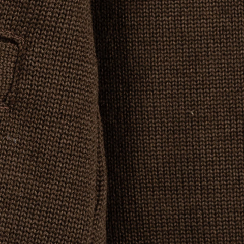 Dehen 1920 Brown Shawl Sweater Coat - Black, Wool, Jersey, Knit - Alternate View