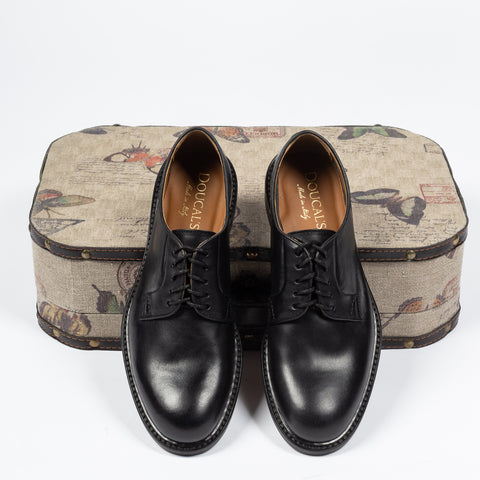 Doucal’s Black Unlined Leather Derby 2