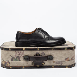 Doucal’s Black Unlined Leather Derby 4