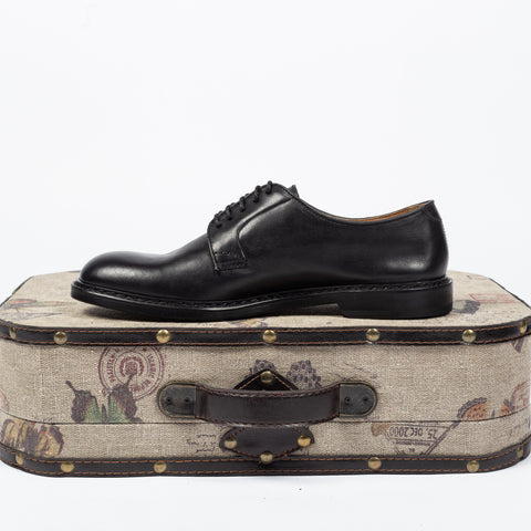 Doucal’s Black Unlined Leather Derby 3