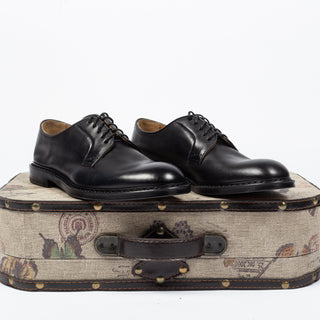 Doucal’s Black Unlined Leather Derby 1