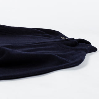 Barbour Navy Holden Half Zip Sweater - Tan, Wool, British, Knit, Made In England - View 8