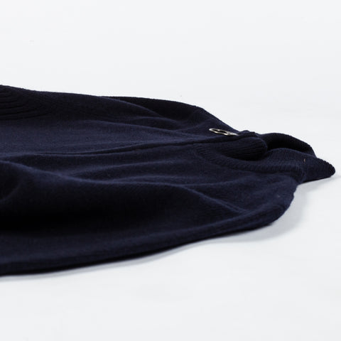 Barbour Navy Holden Half Zip Sweater - Tan, Wool, British, Knit, Made In England - View 8