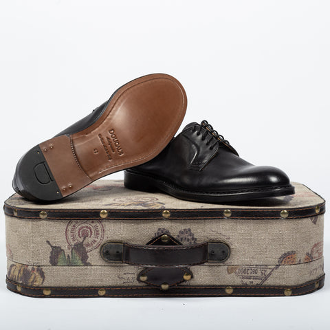 Doucal’s Black Unlined Leather Derby 9