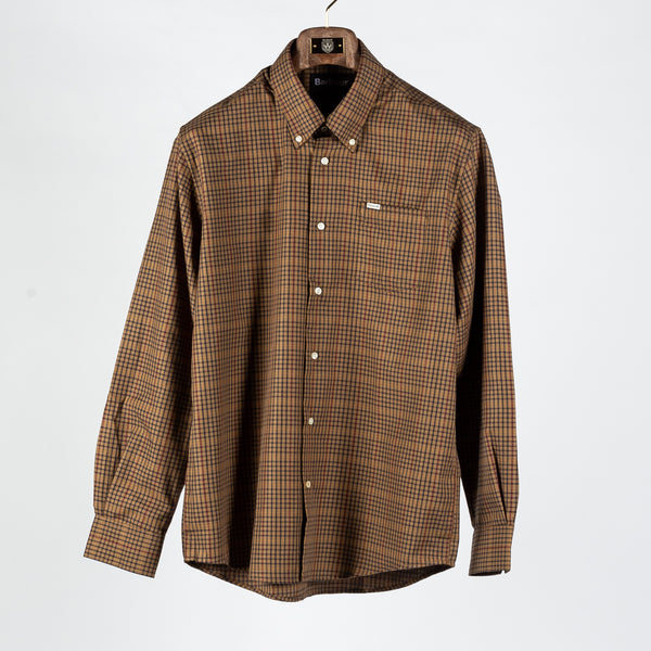 Brown Henderson Thermo Weave Button Down Shirt