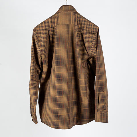 Barbour Brown Henderson Thermo Weave Button Down Shirt - Twill, Polyester, Check - View 5