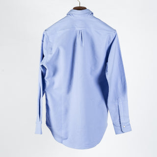 Wythe LIght Blue Moleskin Pearlsnap Shirt - Cotton, Denim - View 5