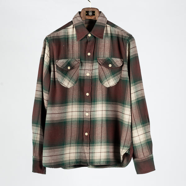 Grizzly Shadow Plaid Washed Flannel Workshirt