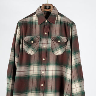 Grizzly Shadow Plaid Washed Flannel Workshirt - Mr.Derk