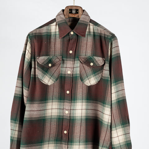 Grizzly Shadow Plaid Washed Flannel Workshirt - Mr.Derk