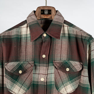 Grizzly Shadow Plaid Washed Flannel Workshirt - Mr.Derk