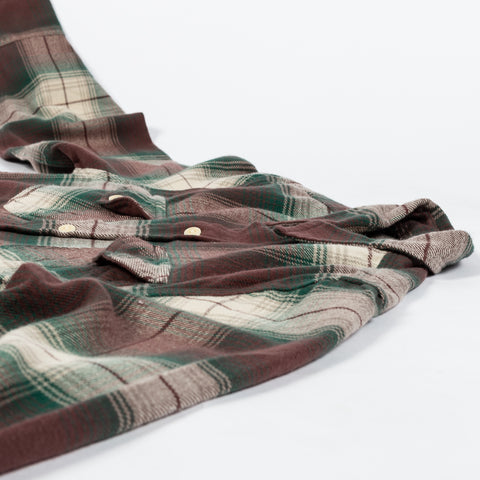 Grizzly Shadow Plaid Washed Flannel Workshirt - Mr.Derk