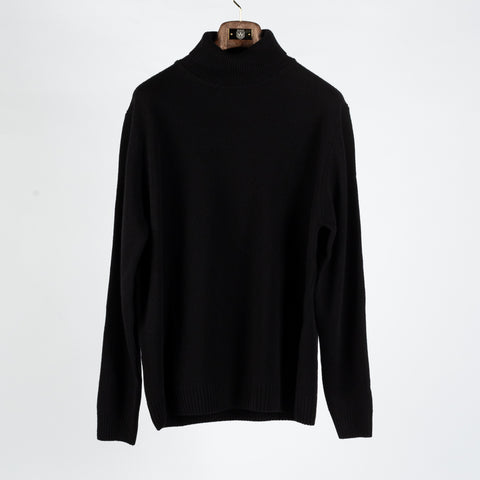 Stenstroms Black Chunky Merino Wool Turtleneck Sweater - Wool, Merino, Knit