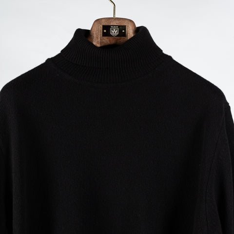 Stenstroms Black Chunky Merino Wool Turtleneck Sweater - Wool, Merino, Knit - View 7