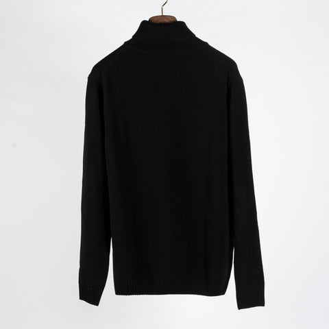 Stenstroms Black Chunky Merino Wool Turtleneck Sweater - Wool, Merino, Knit - View 5