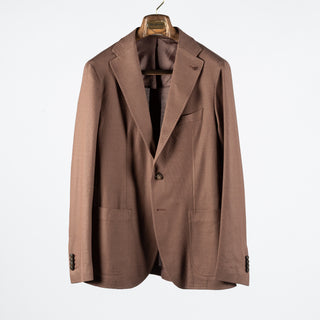 Tagliatore Brown Cotton Summer Blazer 1