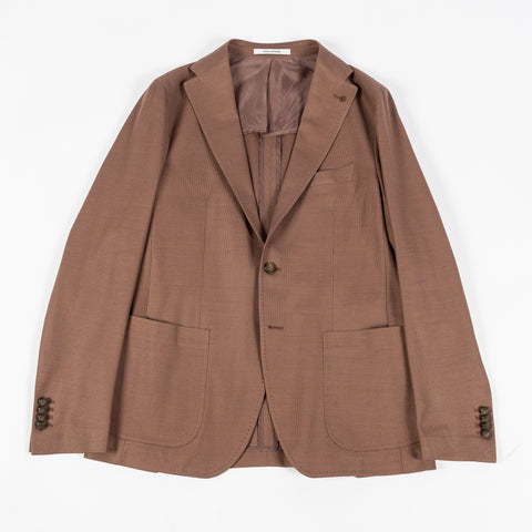 Tagliatore Brown Cotton Summer Blazer 9